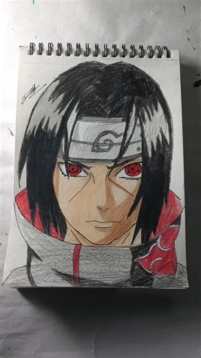 draw Itachi uchiha #drawing #animeeart #mangadrawing #art