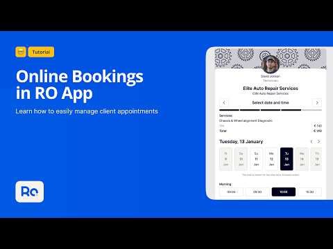 Online Bookings in RO App
