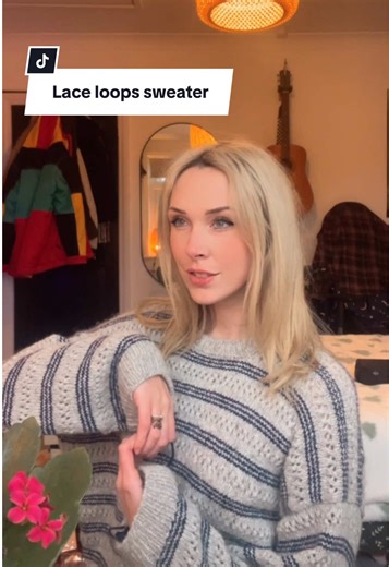 I knit her!! She’s done!! This was knit with baby alpaca which has been probably my favourite yarn to work with so far. It’s. So. Soft! I love making handmade sweaters:) #knittok #knitsweater #knitting #thesmiths #rat