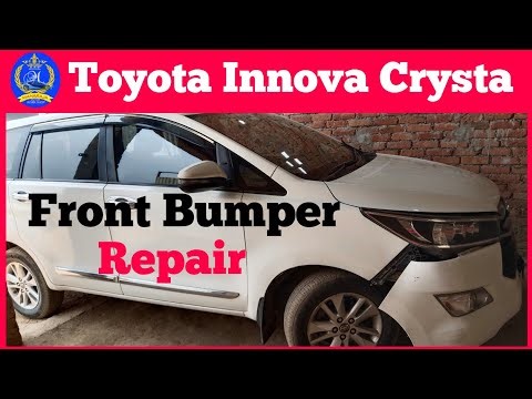 Toyota Innova Crysta front bumper repair & fender repair #video #car #youtubevideo #virl video