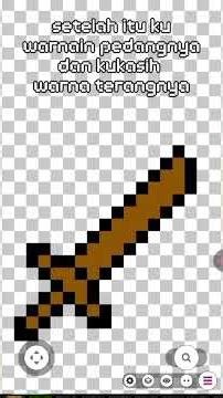 membuat pedang minecraft tapi buatan sendiri part satu