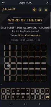 Binance Crypto WODL Answer Today | Word Of The Day | Dollar-Cost Averaging 28 Oct 2025