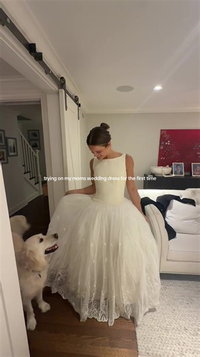 anyone have any ideas on how we can reconstruct this for a rehearsal dinner or after party dress ?! taking any & all suggestions!!!! I have some ideas but I want it to be perfect !!!! 🤍🤍🤍 #engagement #weddingdresstryon #momsweddingdress