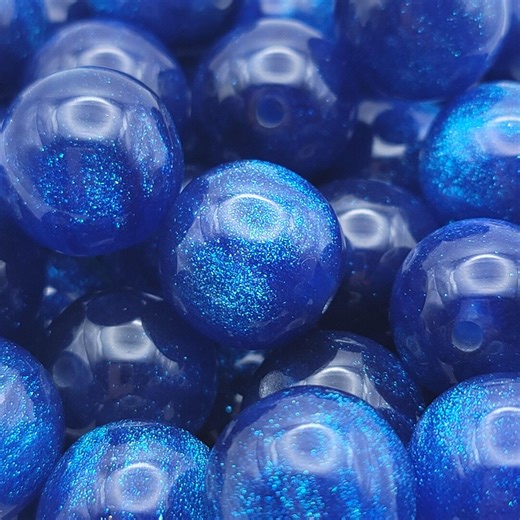 16mm Blue Resin Glitter Cateye Beads, High-quality Resin Beads for Crafting Beadable Pens - Etsy