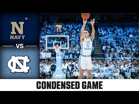 Navy vs North Carolina Condensed Game | 2025-26 ACC Men's Basketball