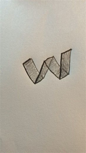 Drawing double line letter #artgallery #pencilsketch #letter | Tahrima Art