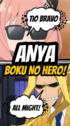 Anya telepática vs U.A. é simplesmente caos total 🥜💥 #myheroacademia #spyxfamily #anime