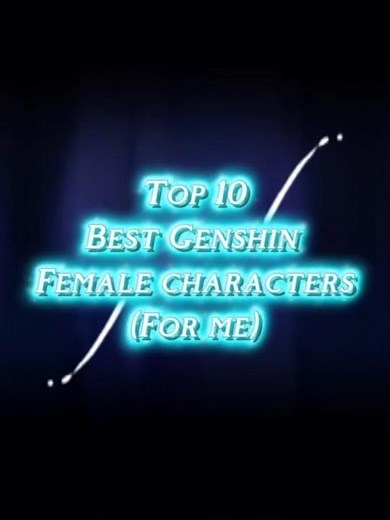 TOP 10 BEST female characters | Funk Sereno | #genshinimpact #edit