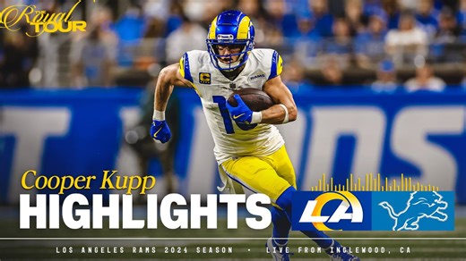 HIGHLIGHTS: Cooper Kupp's best plays from 14-catch, 110-yard game vs. Lions Week 1