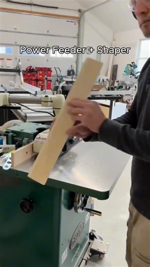 Grizzly Industrial, Inc. | When precision meets process. ⁠ @scolaroanthony shows how a power feeder paired with the @grizzlymachines #G1026 3 HP Shaper delivers... | Instagram