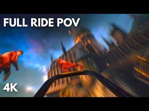 POV: You’re Soaring Above Hogwarts! Harry Potter and the Forbidden Journey | Universal Studios 4K