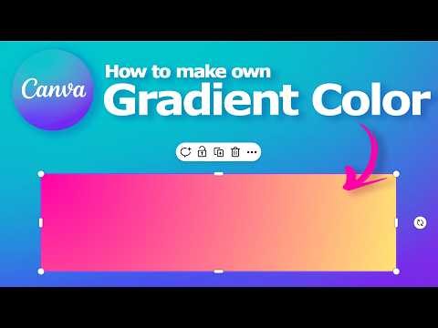 How to make your own gradient in Canva