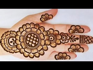 Beautiful simple mehndi design - Easy mehndi design - Arabic mehndi design - Mehandi designs