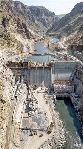 Building a Hydroelectric Dam From Start to Finish #shorts #construction #engineering