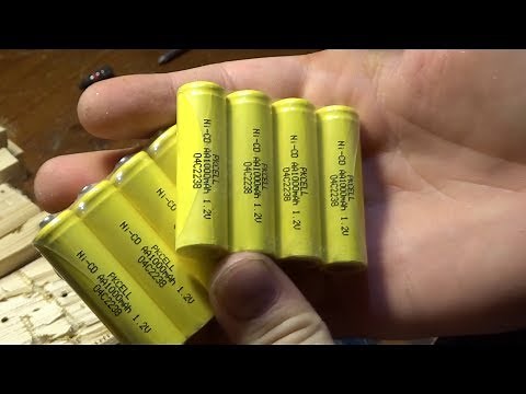 Cordless screwdriver battery replacement and test (before and after)