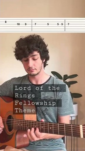 Lord of the Rings Fellowship Theme guitar lesson