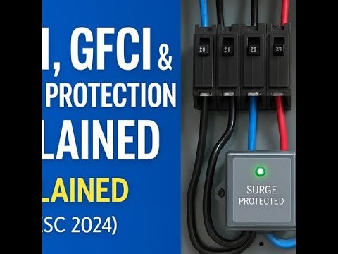 AFCI, GFCI & Surge Protection Explained | Live Electrical Tutorial (OESC 2024)