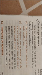 * Conditions for equilibriumFrom the above examples, we find ... | Filo