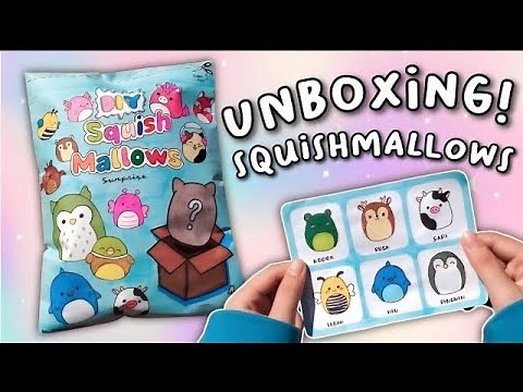 UNBOXING DIY PAPER SQUISHY SQUISHMALLOWS SURPRISE