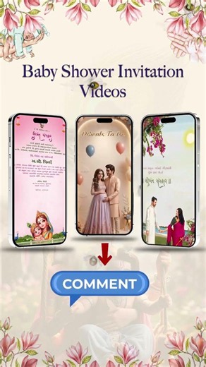 Baby Shower Invitation Video | Create a Beautiful Digital Invite for Your Celebration 👶✨