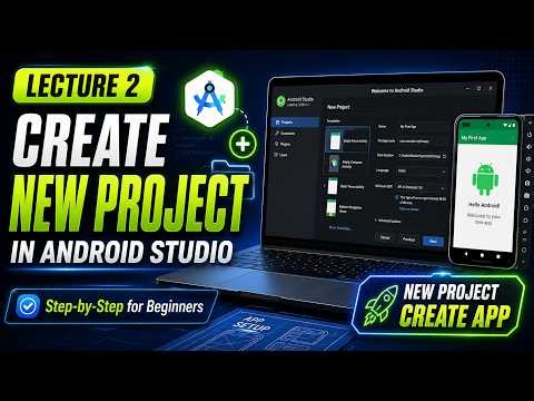 Lecture 2: How to Create a New Project in Android Studio | Android App Development Course