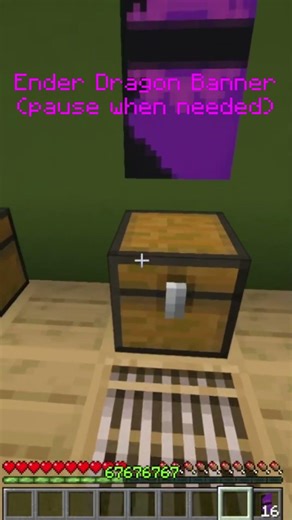 [ENDER DRAGON] Banner Pattern #minecraft