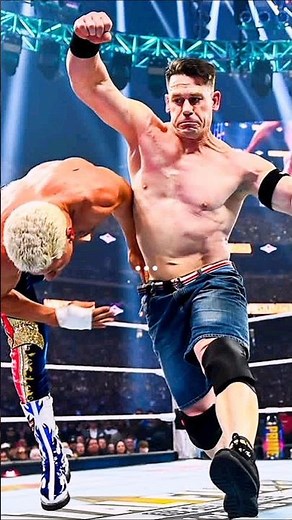 jhon Cena vs Cody Rhodes WrestleMania 41 highlights WWE Shocking Moments #shortvideo #wwe