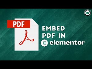 How to Embed PDF in the Elementor Page Builder?
