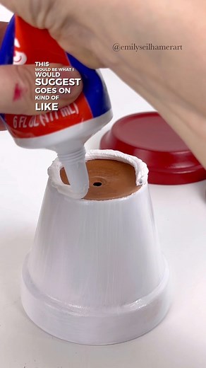 191K views · 738 reactions | [clip] Glue for flower pot crafts! #diy #artsandcrafts #diyprojects #crafting #tutorials #easycrafts | Emily Seilhamer Art | Facebook