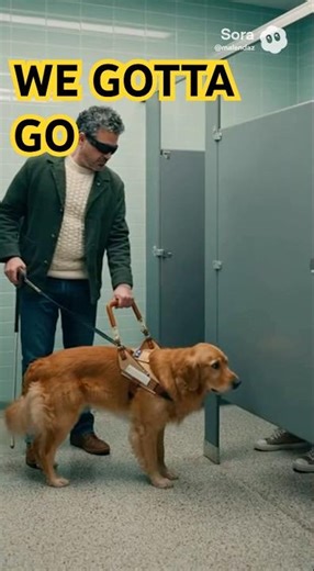Blind Man & Service Dog FLEE Restroom Disaster 😂🚽 | ‘I Can’t See It… But I Can Smell It!