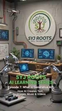 ✨ What is Generative AI? | How AI Creates Text, Images & Videos | Episode 7 | SYJ Roots