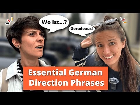 Beginner German: Real-Life Dialogue on Giving Directions