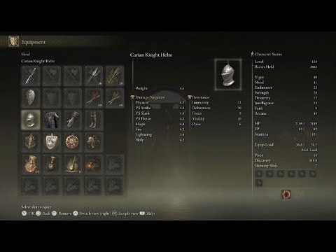ELDEN RING Carian Knight Armor/Weapon set