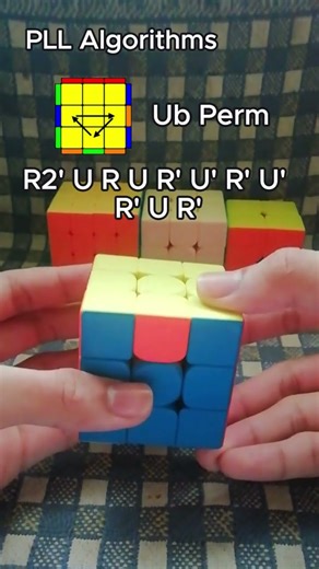 Learn Cube Algorithms | Day#4 PLL Ub-Perm | #cubing #pll #rubikscube