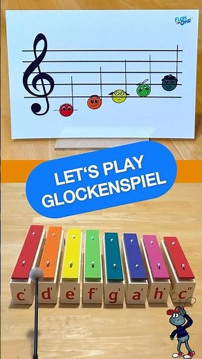 GLOCKENSPIEL 😃 Noten lernen | Kinder | Music Education | #flohimohrtv