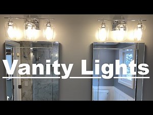 How to Install Bathroom Light Fixtures. Vanity Lighting. Bathroom vanity light fixture installation.