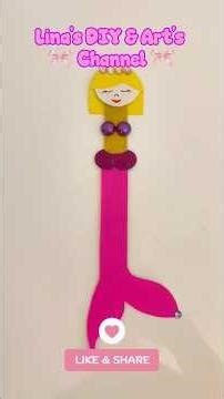 Cute Mermaid Bookmark ✨ Easy DIY in Minutes!