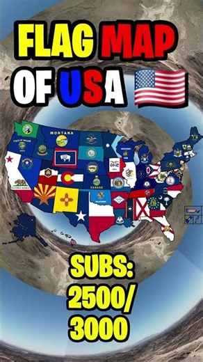 Flag Map of America 🇺🇲
