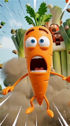 Uçan Havuç ve Patlayan KarnıBahar! 🍅🥕 Flying Carrot & Exploding Cauliflower! Funny Animation Shorts