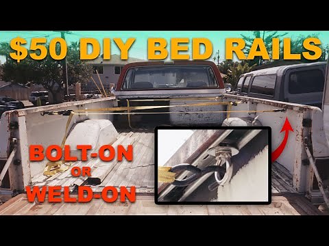 DIY Budget $50 Bed Rails for Any Truck - Bolt-On or Weld-on