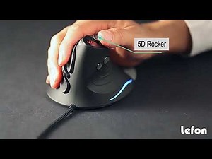 ZELOTES Wired Vertical Gaming Mouse RGB Light Upright For PC Laptop 5 Modes 10000DPI C-10. V-55