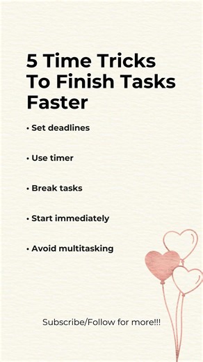 5 Time Tricks To Finish Tasks Faster