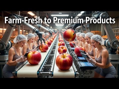 Inside a Modern Nectarine Factory: From Farm-Fresh Harvest to Premium Juice (Full Process Tour)
