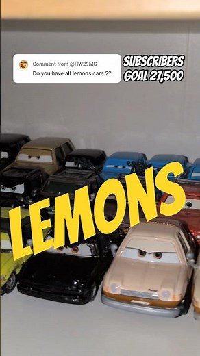 Disney Cars 2 Lemons Collection #Cars #Disneycars #Disney #Pixar #lightningmcqueen #mattel