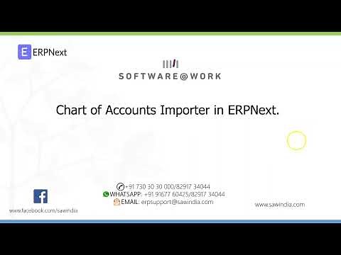 Easy Chart of Accounts Setup in ERPNext using Importer tool