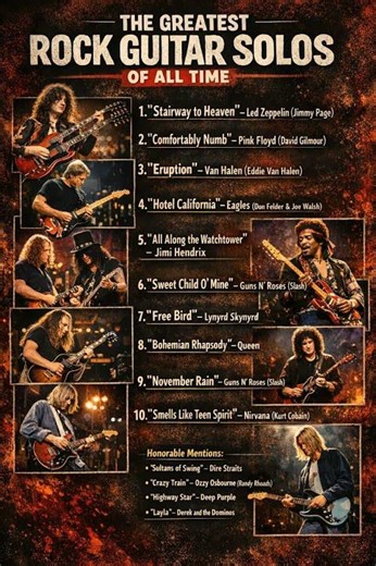 The Greatest Rock Guitar Solos of all time