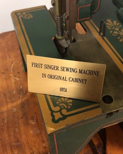 On August 12th in 1851, Isaac Merritt Singer patented the very first SINGER®️ sewing machine! In honor of this legacy, here is a close-up look at this very machine ❤️ #singersewingmachine #originalsince1851 #isaacsinger #itstartswithastitch #sewinghistory | Singer North America