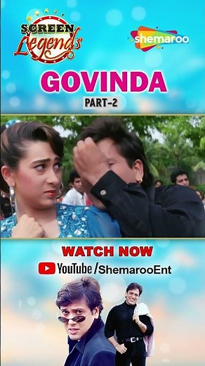 Screen Legends - GOVINDA | Part 2 | Comedy King No. 1 | RJ Adaa | Ep No. 115 #shorts #ytshorts