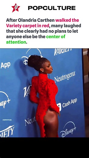 Olandria Carthen steals the spotlight in stunning red dress #olandriacarthen