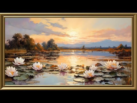 Sunset Lake Scenery | 4K Aesthetic Background